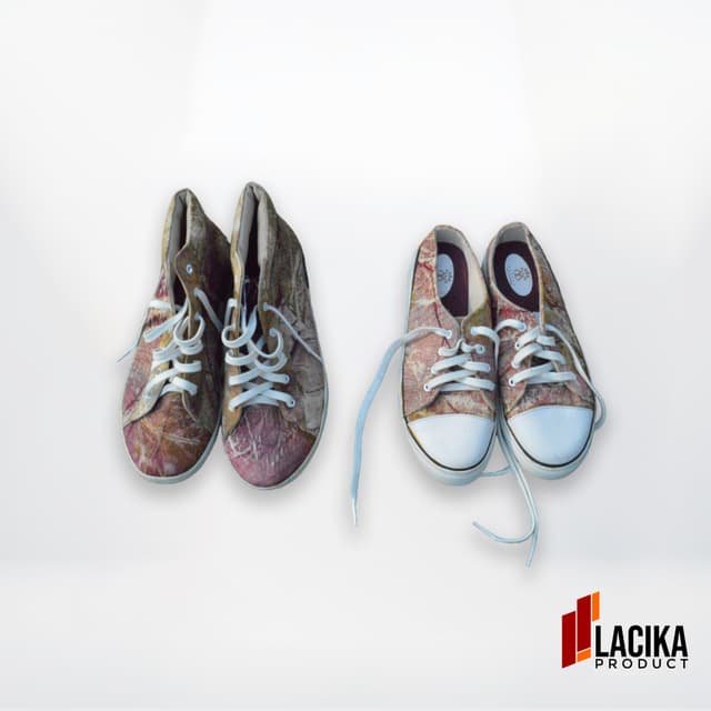 Sepatu Eco Print - Gambar 1